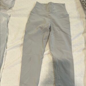 Gray High-Waisted Leggings